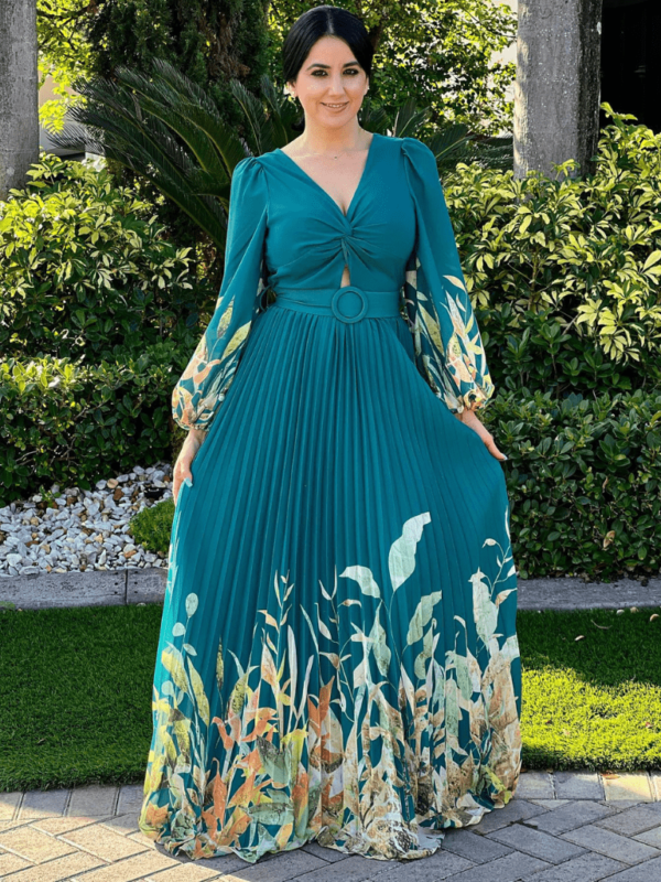 Mikonos Floral Maxi Dress