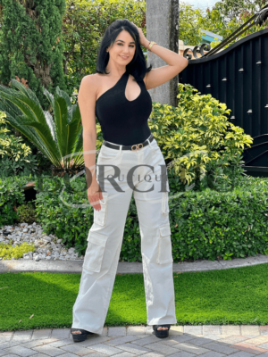 Ronal Jeans White Cargo