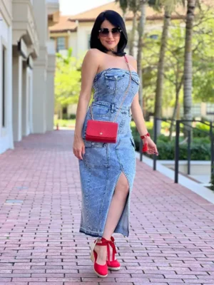 Cordova Denim Midi Dress