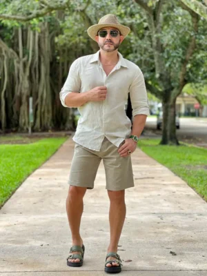 Unique Beige Shirts Mens