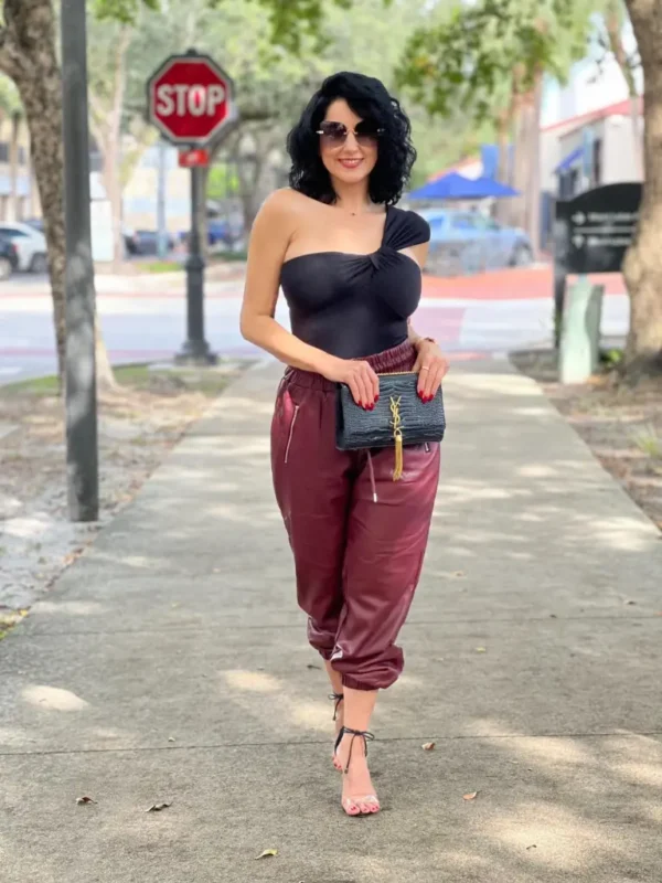 Burgundy Joggers