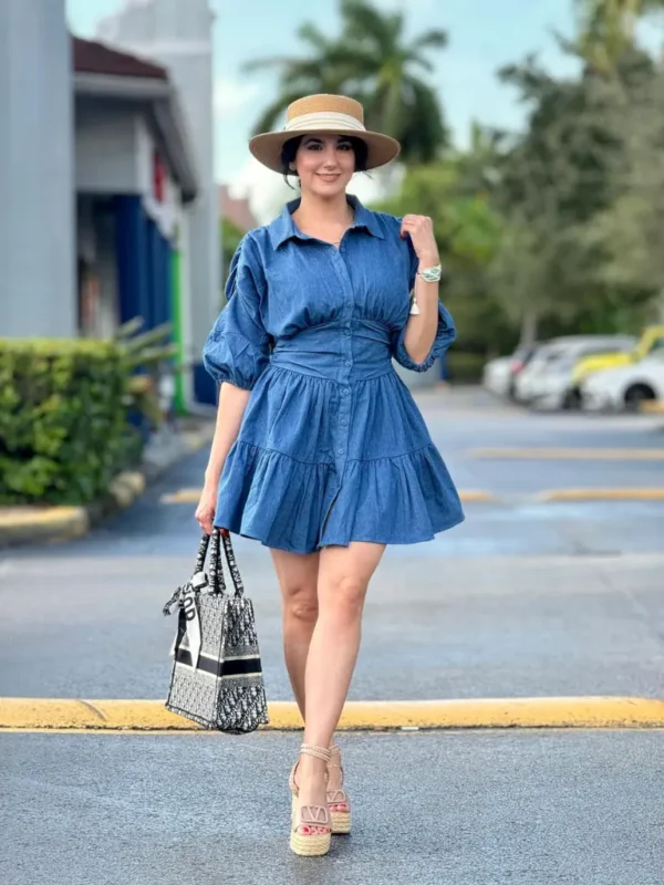 Mini Denim Dress