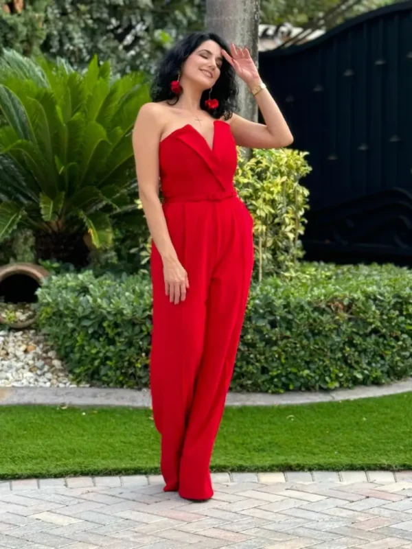 Siena Red Jumpsuit