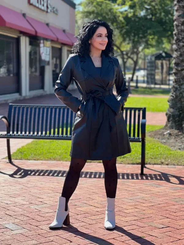 Boom Black Leather Coats