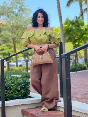 Colin Linen Crop Tops