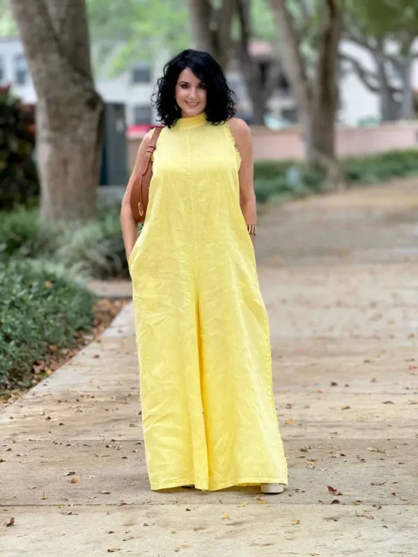 Omara Linen Jumpsuit - Image 2