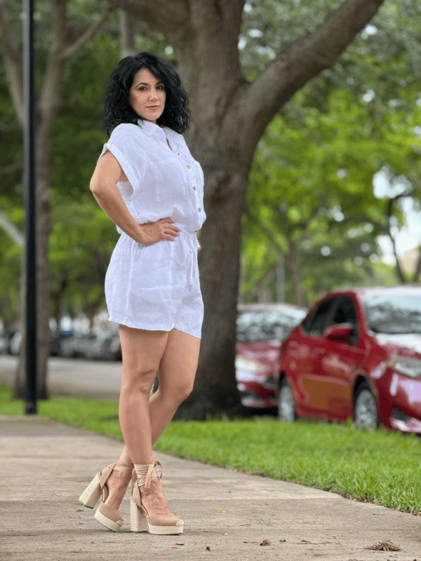 Marbell Linen Romper