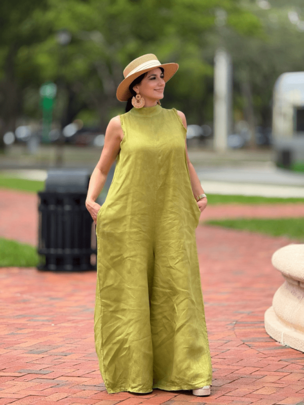 Emma Linen Jumpsuit - Image 2