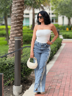 Kira High Rise Straight Leg Jeans