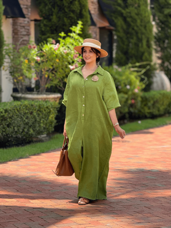 Erica Linen Jumpsuit - Image 2