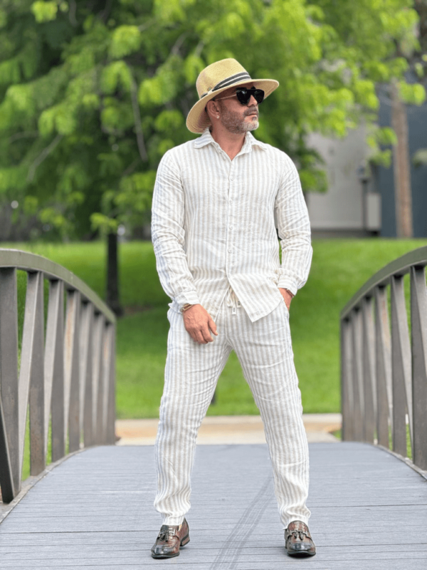 Toms Striped Linen Pants - Image 2