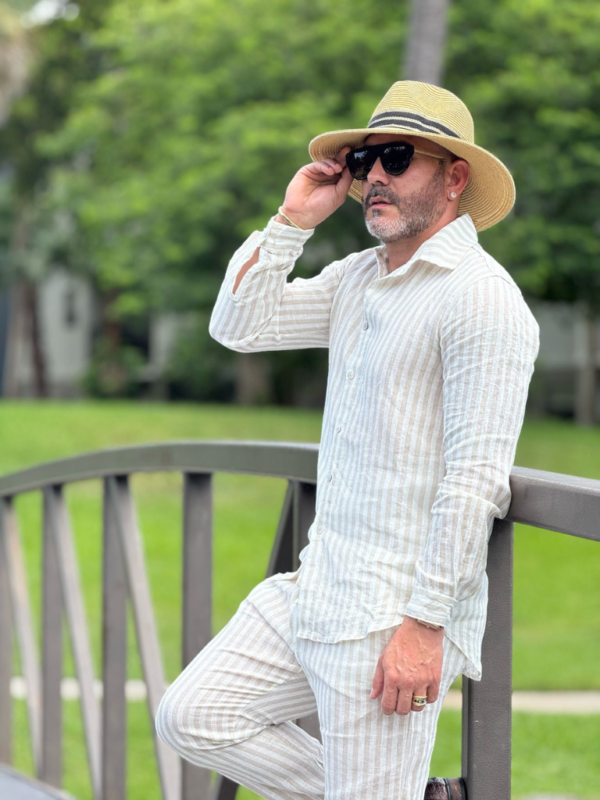 Tomas Striped Long Shirts - Image 2