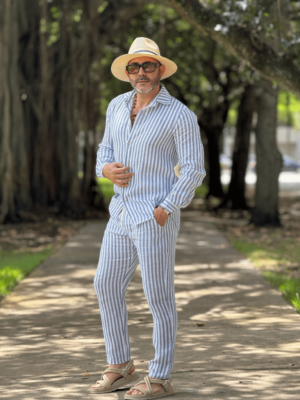 Toms Striped Linen Pants