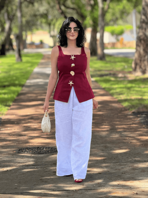 Raffia Stretch Blouse - Image 2