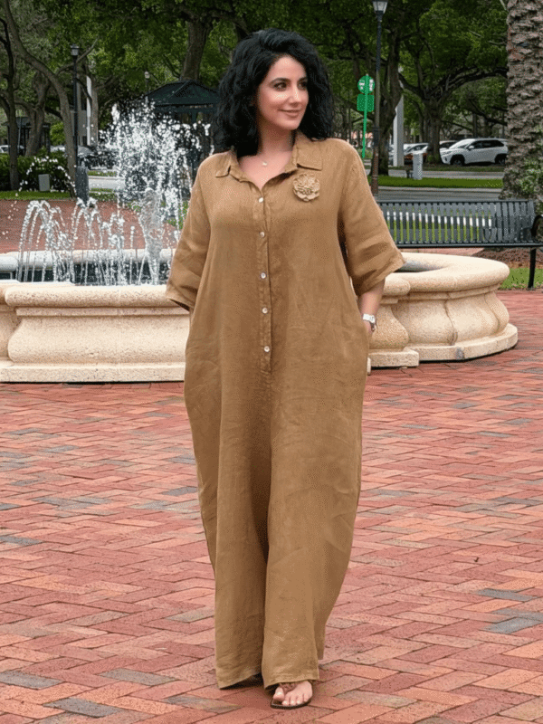 Erica Linen Jumpsuit - Image 3