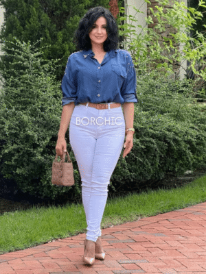 Adriana Denim Long Shirts