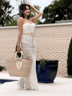 Brezze Crochet Long Dress