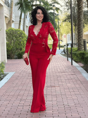 Valentine Red Jumpsuit