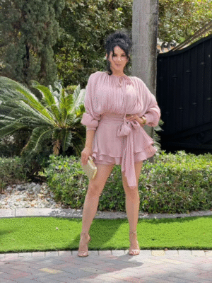 Lyaa Ceda Rose Mini Dress