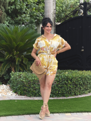 Melisa Linen Romper