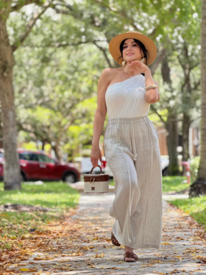 Stripe Linen Pants