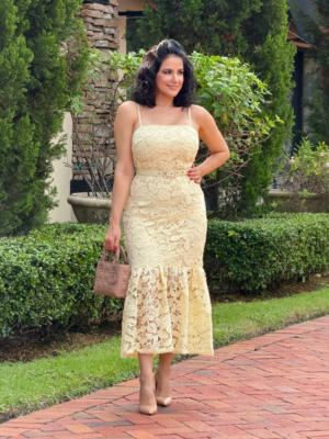 Carmen Crochet Midi Dress