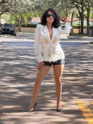 Canny White Blazer